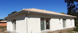 GOUTTIERE ALUMINIUM G300 SUR MAISON CONTEMPORAINE LE TEICH EN GIRONDE
