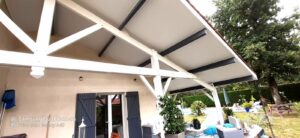 RENOVATION DES AVANTS TOIT, BANDEAUX, GOUTTIÈRES ET PROTECTION MUR PAR ENTABLEMENT A PESSAC EN GIRONDE